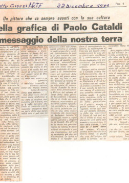 1971 – Sette giorni arte