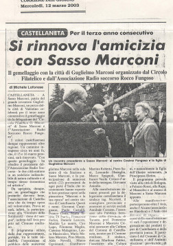 2003 – Corriere del giorno